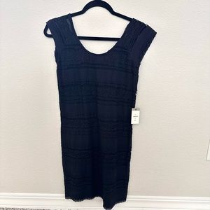 🖤✨ Elegant Black Lace Midi Dress ✨🖤